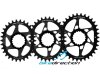 Monocorona ovale Leonardi Gecko Track integrata spiderless Cannondale Hollowgram 0 off-set 30, 32, 34 denti nero