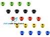 Bussole corona colorate Carbon-ti X-Fix Male XS kit maschio 4 pz.