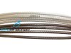 Guaina Sapience cambio e deragliatore 4 mm design trecce nere o silver argento 1 mt.