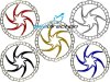 Disco freno MTB Quaxar Lynx 203 Silver, Nero, Rosso, Blu, Gold, 132 grammi