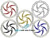 Disco freno MTB Quaxar Lynx 160 Silver, Nero, Rosso, Blu, Gold, 85 grammi