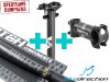 Trittico Switch Manubrio Superlight carbonio 760 Flat, Attacco -7 o -17, Reggisella carbonio dritto o arretrato OFFERTA!