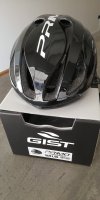 Casco Gist Primo tg. L/XL Nero lucido sfumato bianco