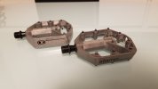 Pedali flat Crank Brothers stamp 2 small raw silver