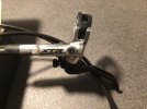 Cerco Shimano Xtr destro posteriore color argento con leva regolabile