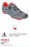 scarpe scott mtb boa grey red
