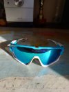Oakley jawbreaker bianco e azzurro prezzo leggermente trattabile