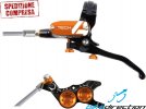 Freno anteriore Hope Tech 4 V4 nero/arancio